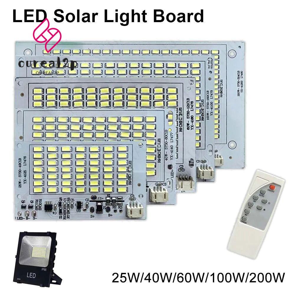 OUREATH 1 ชิ้นแหล่งกําเนิดแสงแผง, 25/40/60/100/250 วัตต์ความสว่างสูง LED Light Board, พร้อมรีโมทคอนโทรลแสงสีขาว SMD5730 รีโมทคอนโทรล Floodlight