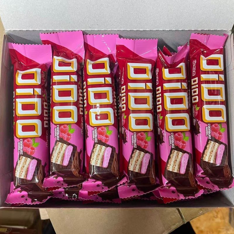 ตุรกีนําเข้า Youke ยี่ห้อ ulkar malina Dido นมแซนวิช Dido ช็อกโกแลตขนม 4.21.ds