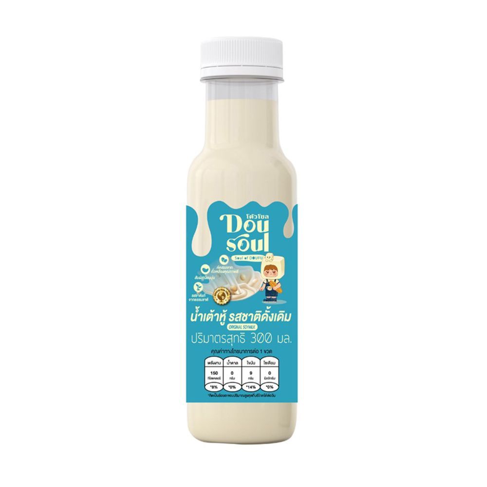[สินค้าส่งด่วน] โต้วโซล นมถั่วเหลือง รสดั้งเดิม 300 มล. DOUSOUL SOY MILK ORIGINAL 300 ML