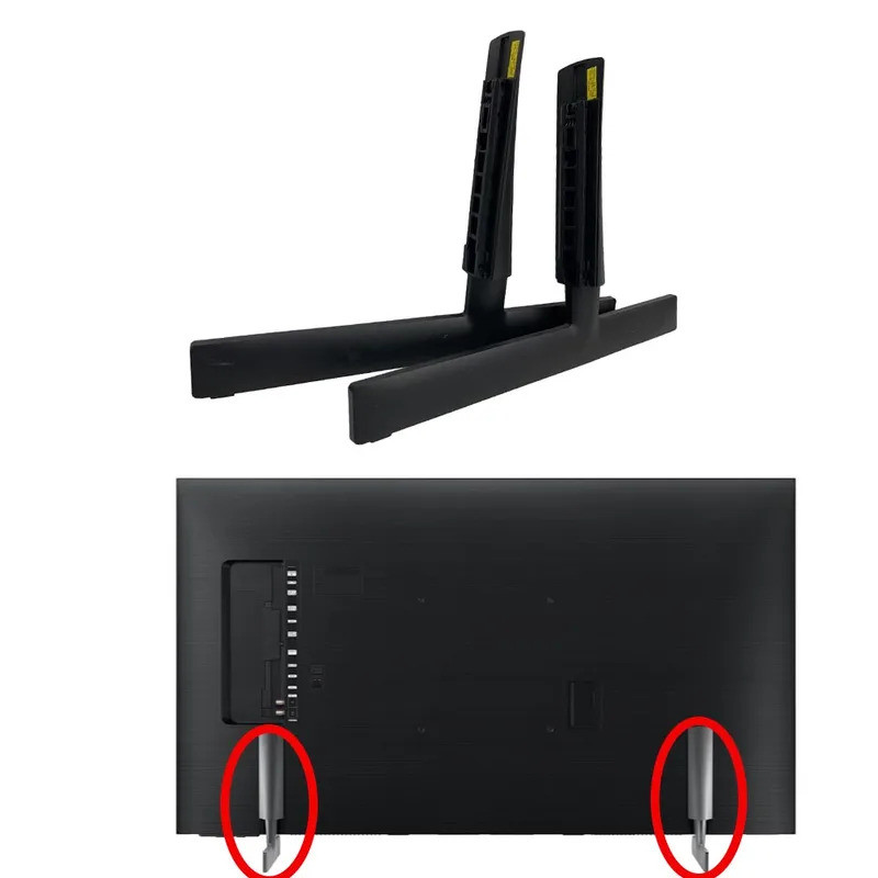 สําหรับ Samsung สมาร์ททีวีขาตั้งขาคู่ 75 นิ้ว UN75AU8000FXZA QN75Q60AAFXZA BN96-52640B BN63-19336B L