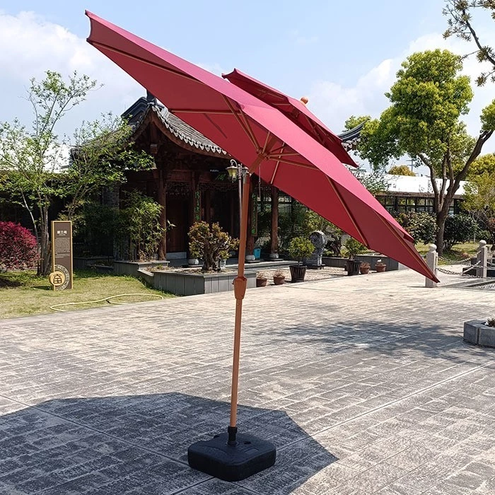 ร่มสนามม่านบังแดดแบบปรับระดับได้ ร่มกลางแจ้งสำหรับลานบ้านและระเบียง thumbnail 3