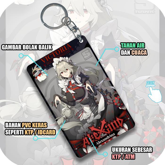 Gantungan Photocard/ID card Zenless Zone Zero, Gantungan Kunci PVC Anime - Alexandrina