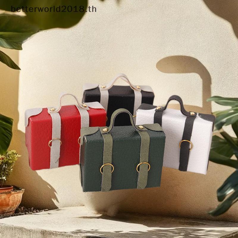 [bet] 1:12 Dollhouse Miniature Briefcase Suitcase Model Decor ของเล่นตุ๊กตาเครื่องใช้ในบ้าน [TH]