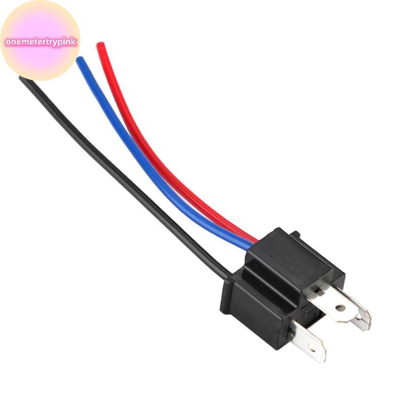 ONEPINK 9003 H4 หลอดไฟ Soet ชายอะแดปเตอร์ Connector ไฟหน้ารถหมอกโคมไฟชายอะแดปเตอร์ Soet สายไฟไฟหน้า 