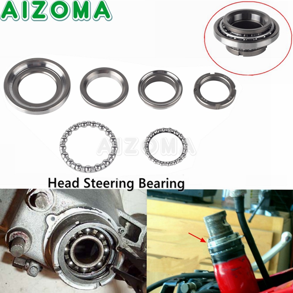 AL Stainless Steel Steering Stem Head Set Bearings Race For GTS 300ie GTS300 GTS 300 IE ScoALer MALo