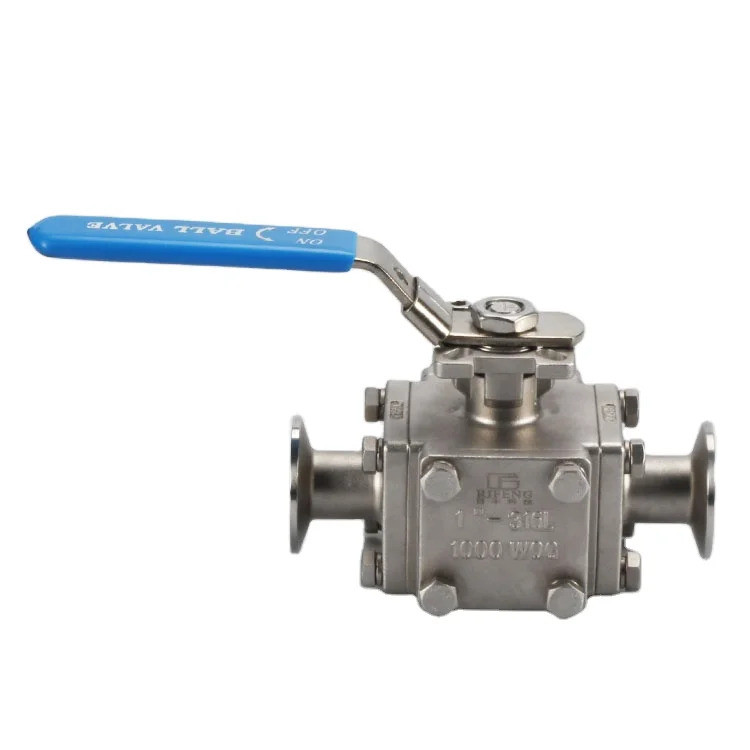 Industrial Full Bore Stainless Steel 3 Way Ball Valve, L/T Type, DN15-DN500, 1500WOG, PN16/ANSI150, 