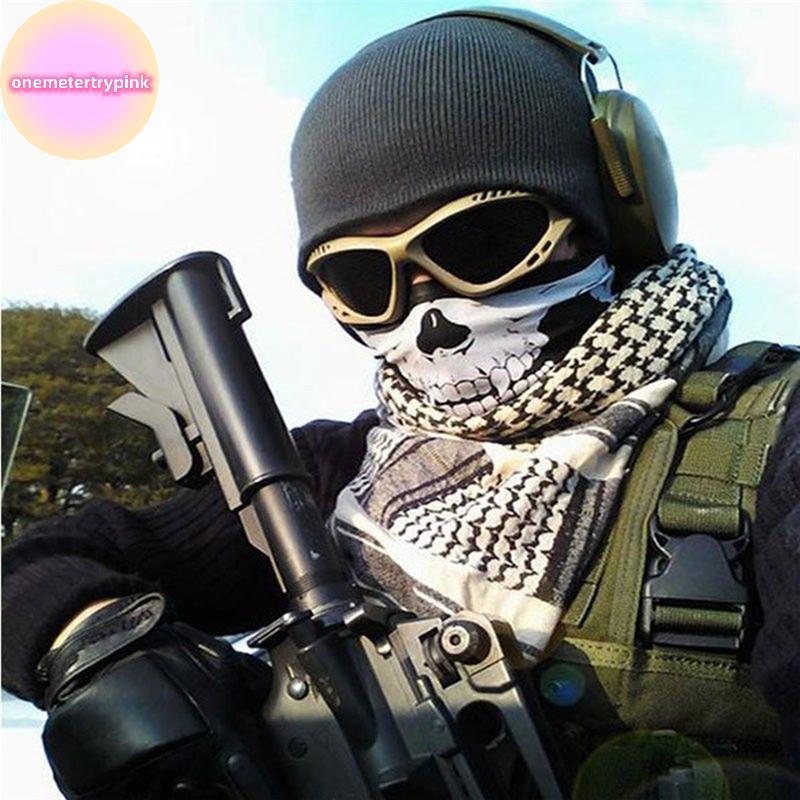 ONEPINK Skull Mask Tube Scarf Skeleton Motorcycle Ski Face Ne Jaw .