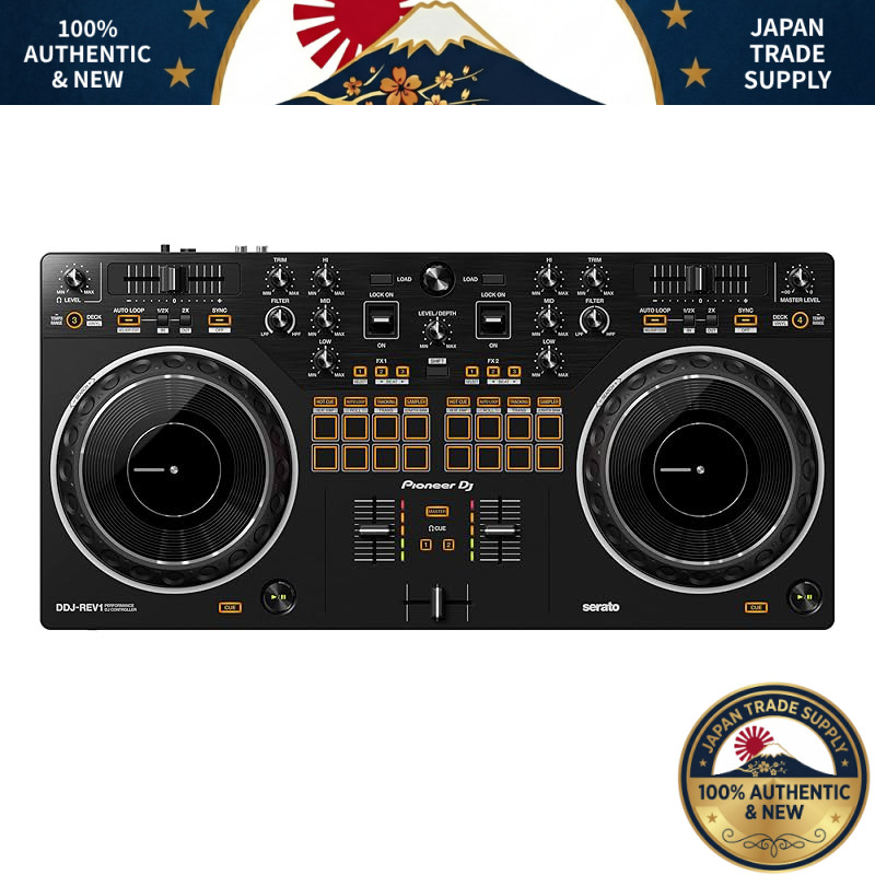 Pioneer DJ Serato Lite Compatible Scratch Style 2-Channel DJ Controller DDJ-REV1