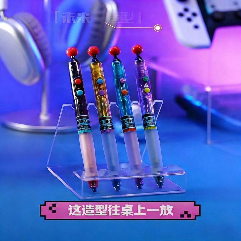 - Deli Future Players แปรงขนาดกลางคําถาม Quick-Drying Double-Bead ST Head Exam Press Pen Muffler ปากกาพิเศษสําหรับการสอบเข้าโรงเรียนมัธยม
