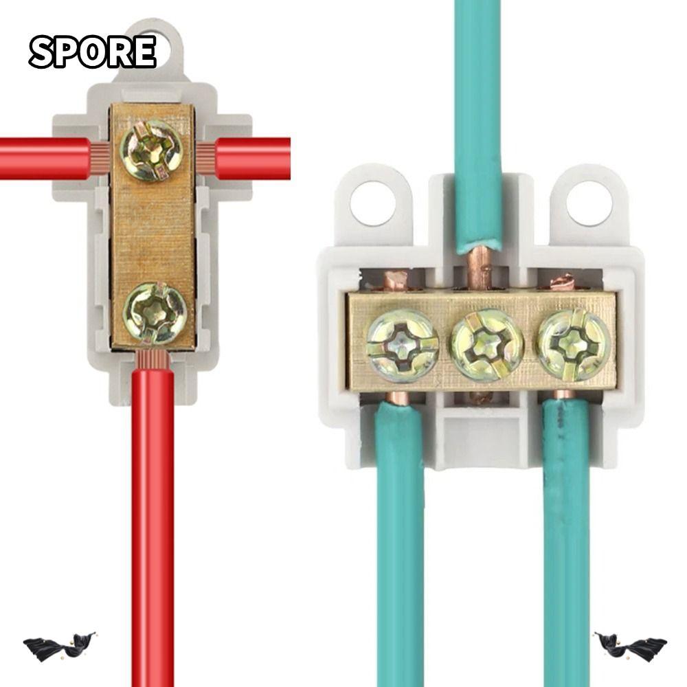 SPIORE T-type สายไฟ Terminal Block สายไฟกล่องแยกไฟฟ้าทั่วไป Connector Splitter สายไฟ Quick Wire Conn