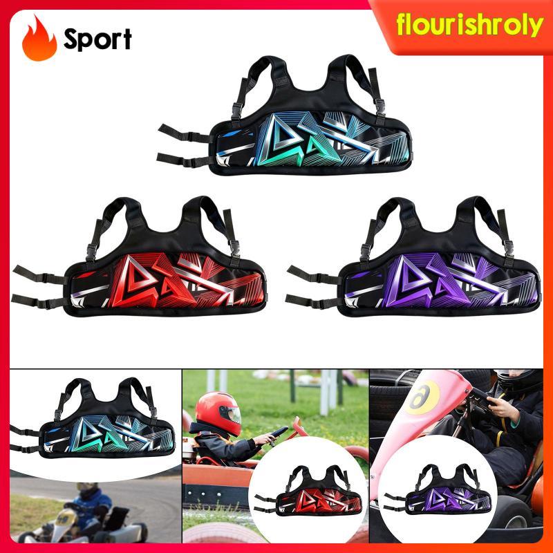 [Flurish] Go Kart Rib Protector Vest Guard อเนกประสงค์ปรับได้ Breathable อุปกรณ์เสริม Karting Go Kar