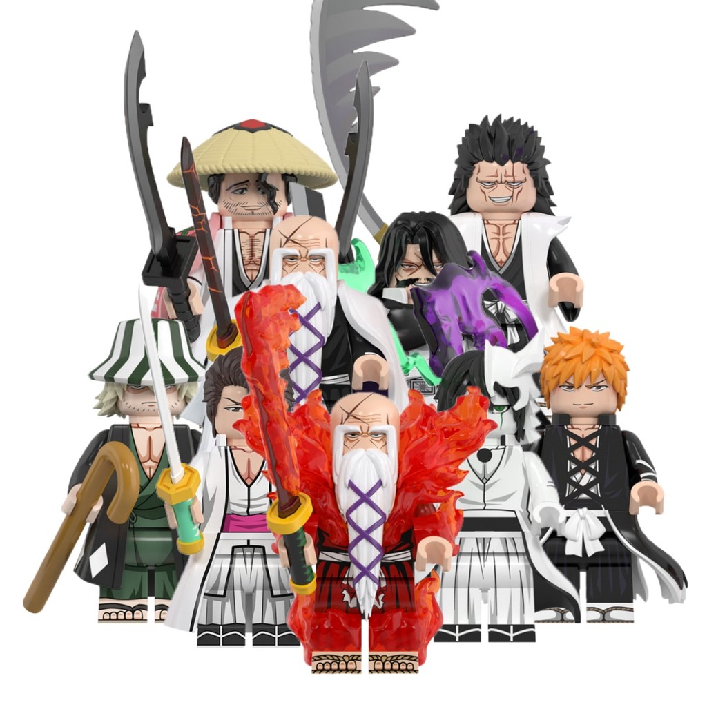 Anime BLEACH Action Figure Kurosaki Ichigo Zaraki Kenpachi Aizen Sousuke Yhwach ของเล่นคอลเลกชันบล็อ