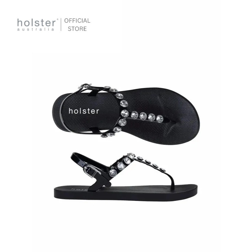Holster รองเท้าแตะรัดส้นผู้หญิง Stargazer Solid สีดำ