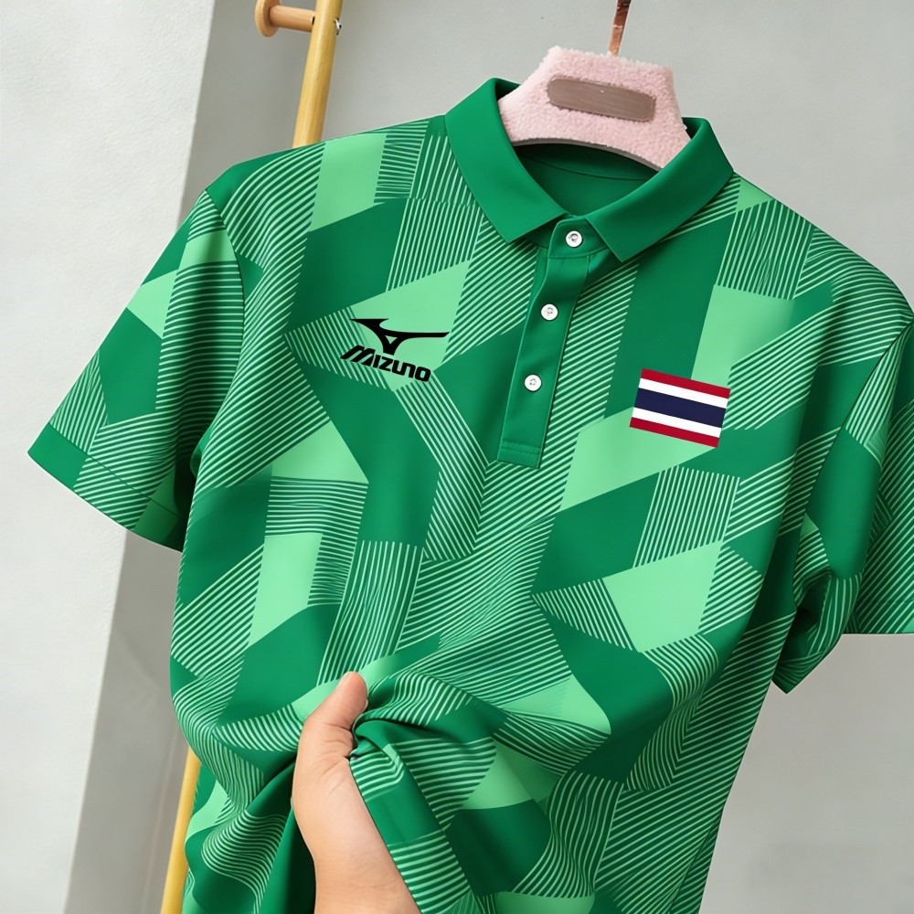 เสื้อโปโลมิซูโน่สำหรับแบดมินตันและทีมชาติ เหมาะสำหรับทุกเพศ สวมใส่ได้ในโอกาสพักผ่อนและออกกำลังกาย ราคา ถูกที่สุด ดีลบีเคเค แกลเลอรีภาพที่ 5