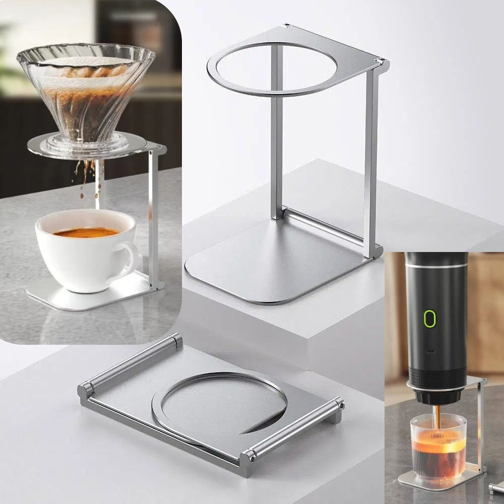 กาแฟIn StockKIND|ขาตั้ง, ที่วางกรองหยดแบบพับได้ที่ทนทาน, เอสเพรสโซที่ทนทานแบบพกพาอลูมิเนียมอัลลอยด์|อุปกรณ์เสริม