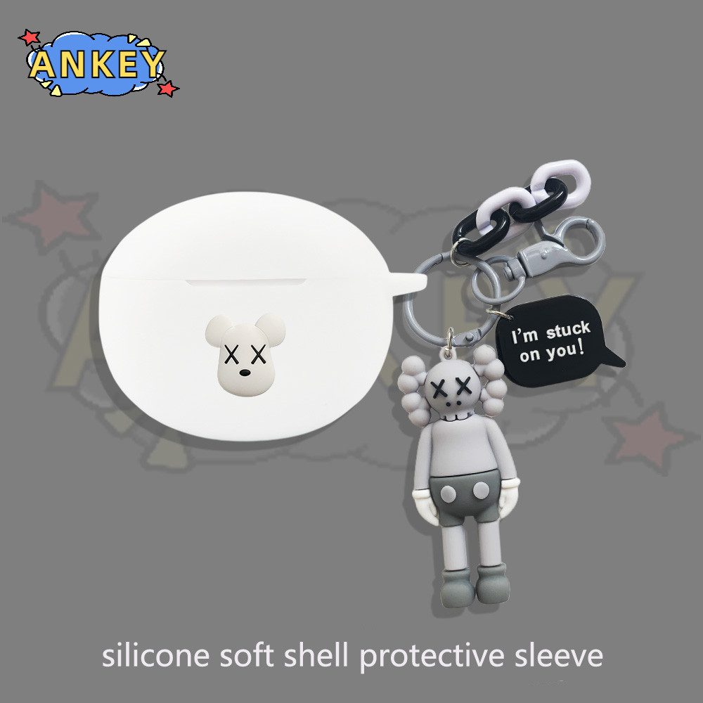 Compatible with HONOR Choice Earbuds X8i ﻿ Silicone Cases Cartoon pattern Protective Shockproof Wire