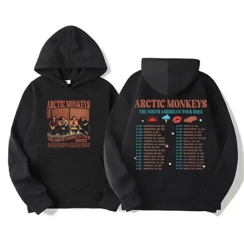 Arctic Monkeys Rock Band Hoodie | Vintage Y2K Punk Hip Hop Graphic Sweatshirt Unisex เสื้อฮู้ดอาร์กต