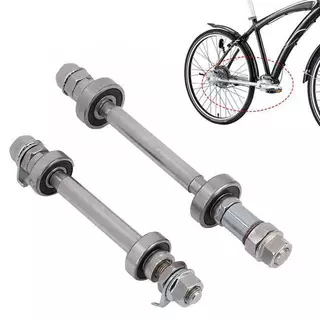 [MT] Solid Construction Bike Axle Set ด้านหน้าและด้านหลัง Heavy Duty Lever สําหรับการบํารุงรักษาประกอบจักรยานเสือภูเขา