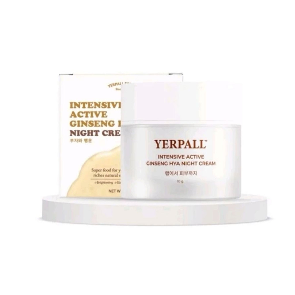 ครีมโสมไฮยา 10g. YERPALL Intensive Ginseng Hya Vitamin Night Cream ครีมโสมสตอ โสมไฮยา