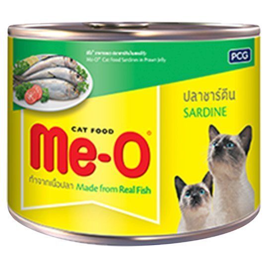 Me-O طعام قطط معلب بالسردين 170 غ