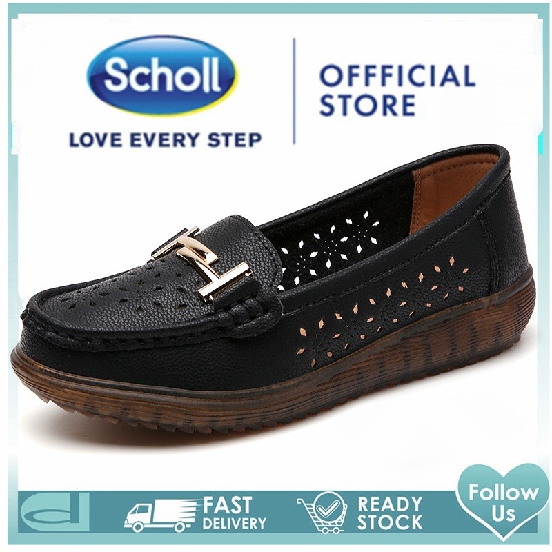 GA9 รองเท้า Scholl ผู้หญิงรองเท้าแบน ผู้หญิง เกาหลี Scholl รองเท้าผู้หญิง แตะ โลฟเฟอร์ ส้นแบน Scholl