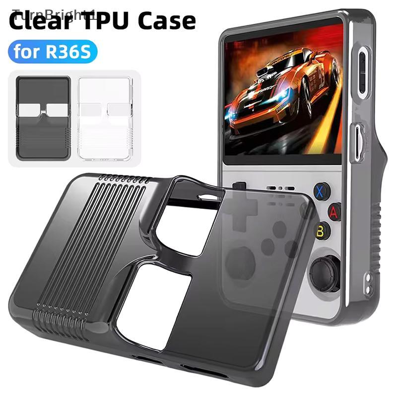 [TurnBright] แบบพกพาเกมคอนโซลป้องกันกรณีสําหรับ R36S ฝาครอบป้องกัน Anti Scratch Storage ล้างทําความส