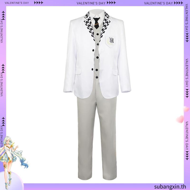 48H Ellen อะนิเมะ สีฟ้า ล็อค Yoichi Isagi คอสเพลย์ ชุดกีฬา ชุดนักเรียน กางเกง เสื้อโค้ท มีซิป ชุดกีฬ