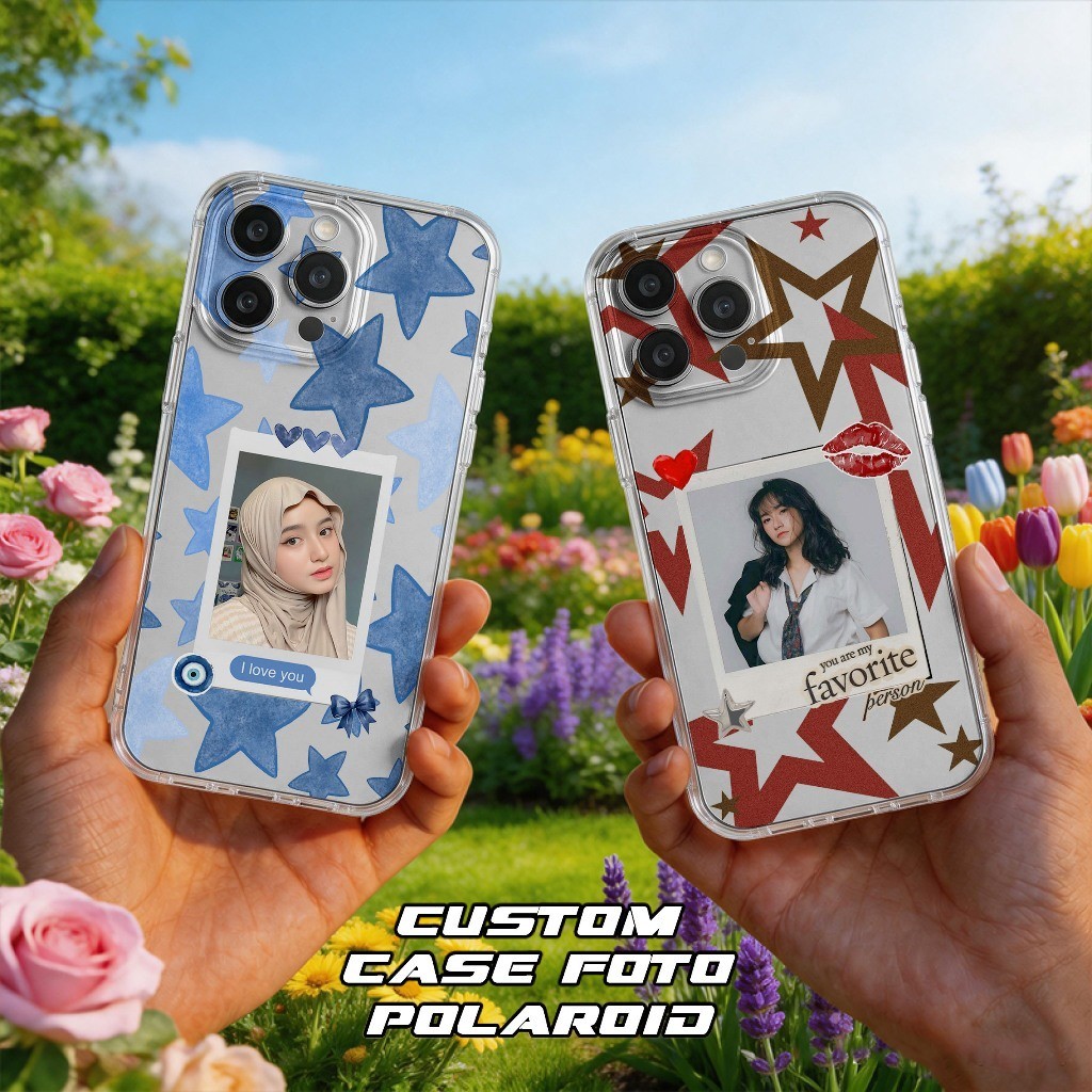 CUSTOM POLAROID PHOTO SOFTCASE CASING (สามารถใช้ของคุณเป็นเจ้าของ PHOTO) CLEAR CASE PREMIUM PRO CAME