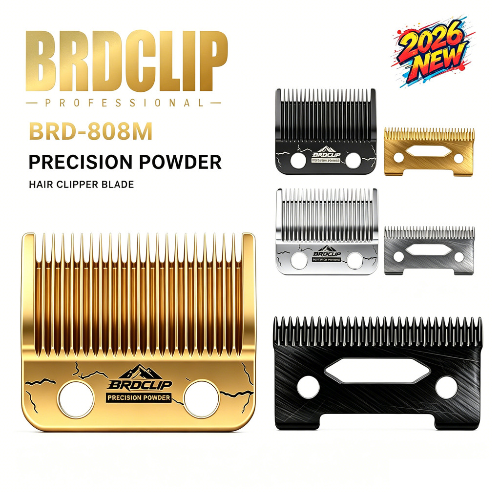 BRD 808M ปัตตาเลี่ยนตัดผมใบมีด 2 ชิ้นผงเหล็กเซรามิคสําหรับ Madeshow M5 M10 WAHL KULILAN
