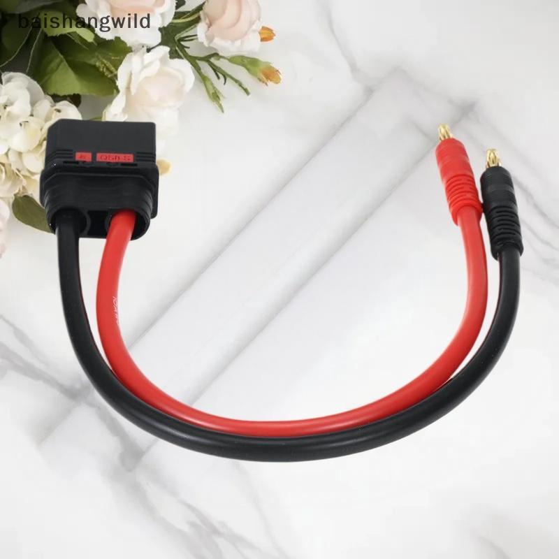 Bwth ชาย 4 มม.Bullet Banana Plug สายชาร์จ 10AWG 30 ซม. QS8 Heavy Duty สายชาร์จตะกั่ว Jelly
