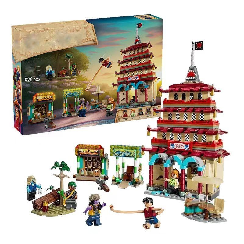 เข้ากันได้กับ Lego One Piece 75638 Dragon Paradise Battle One Piece Boy ประกอบอาคารบล็อกของเล่นเด็ก#