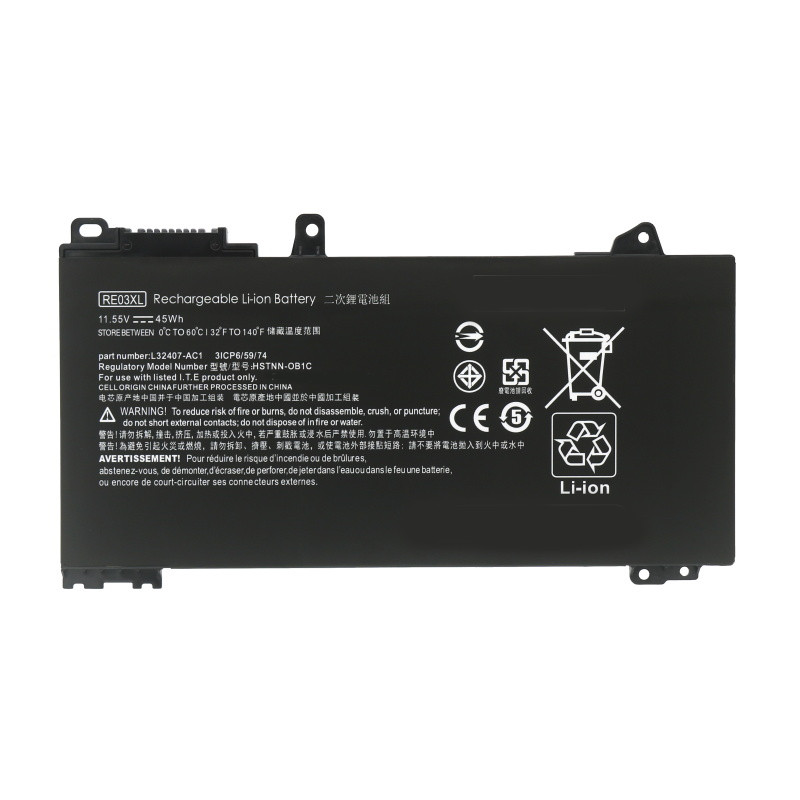 For HP ProBook 430 440 445 450 445R 455R G6 G7 RE03XL Battery