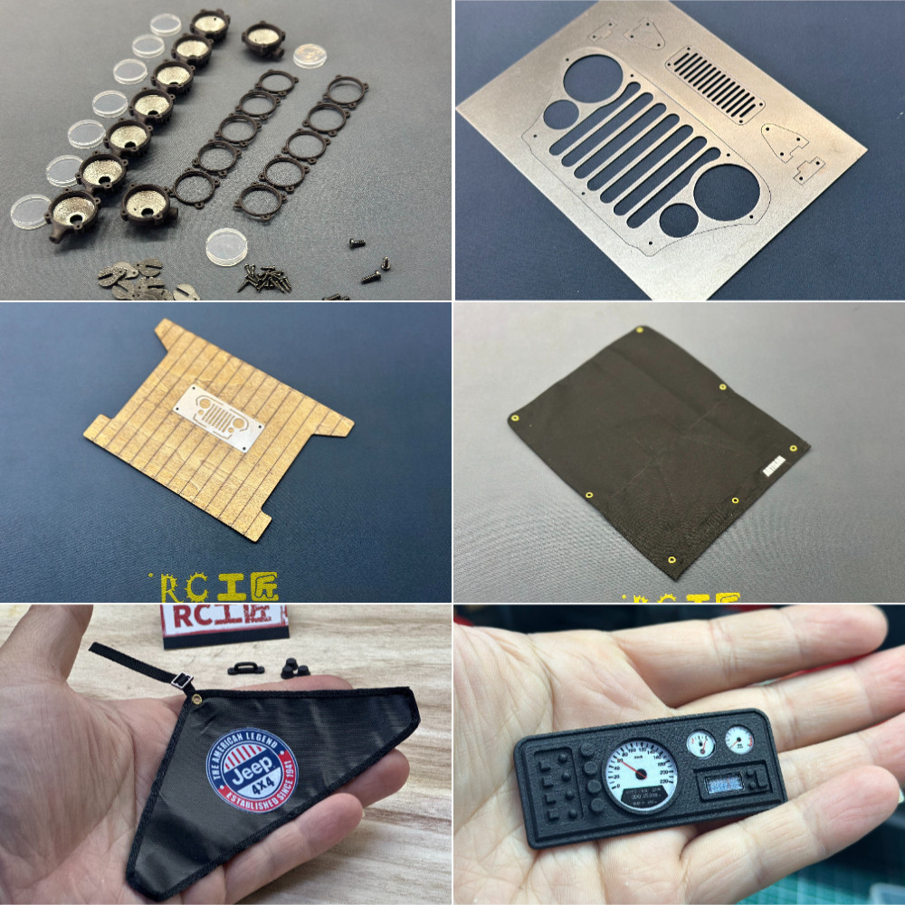 การปรับเปลี่ยนรูปลักษณ์ภายใน DIY อุปกรณ์เสริมสําหรับ AXIAL SCX10 CJ7 1/10 RC