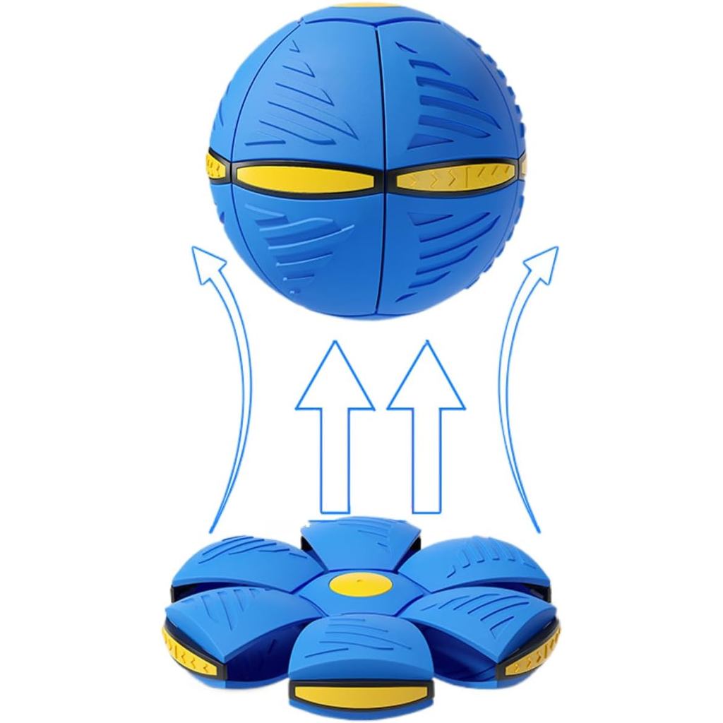 BOTIZER สุนัข UFO Ball, ของเล่นสัตว์เลี้ยง Interactive UFO ของเล่นสุนัขแบบพกพา, กลางแจ้ง Courtyard ข