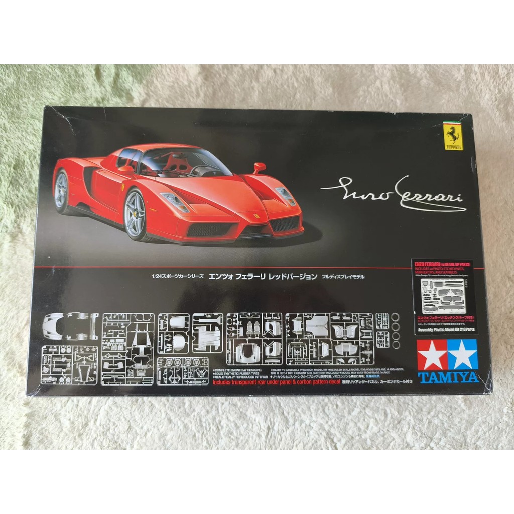 [ใหม่ในเดือนพฤษภาคม] Tamiya 24327 Ferrari Enzo Enzo Enzo พร้อมแผ่นสอนรุ่น 1/24 แผ่นและเข็มขัดนิรภัยเ