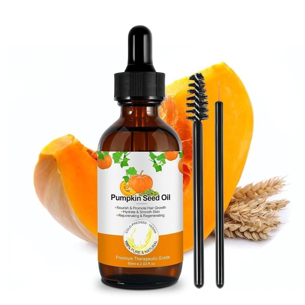 PumpkinSeedOilforHairGrowth–ColdPressedPumpkinOilforHair&ScalpCare–MoisturizingforDeadHair–100%Pure&
