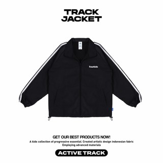 Fourkids Track Jacket ACTIVE TRACK Anak Laki-Laki dan perempuan Terbaru Tahan Angin Usia 1-14 tahun