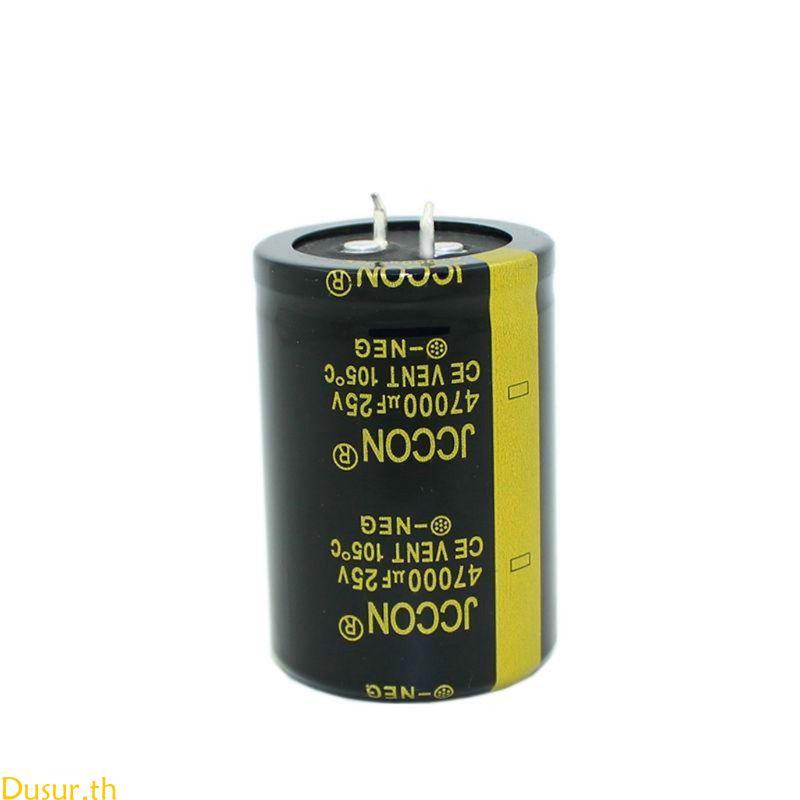 Dusur 25V 47000uF Farad Capacitor เท้ายาวความถี่ ESR ต่ํา Ultracapacitor