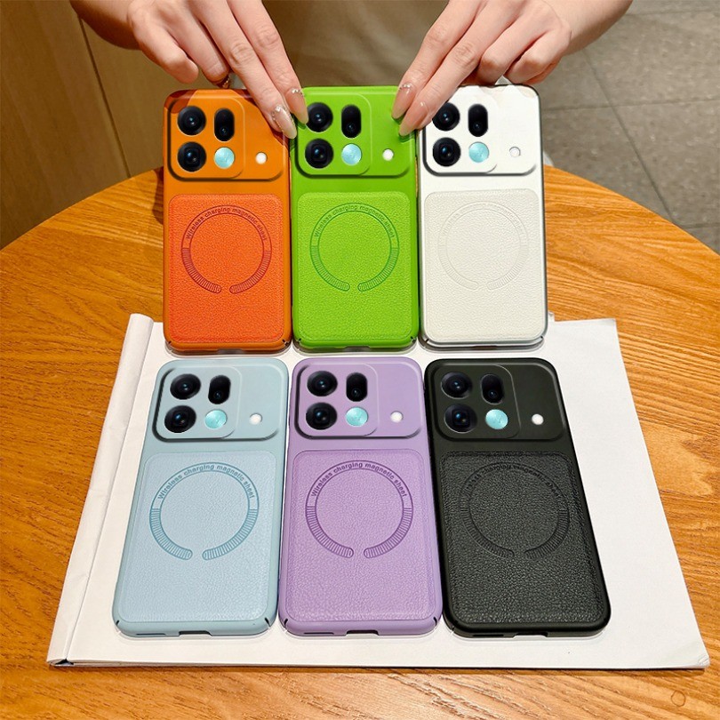 เคสโทรศัพท์แม่เหล็กหรูหราสําหรับ Oppo ค้นหา X9s Pro PME110 ค้นหา X9 Ultra CPH2841, PMA110 หนังชาร์จไ