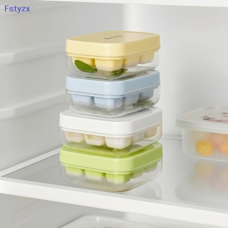 Fstyzx ซิลิโคนเกรดอาหาร 6Grid ถาดน้ําแข็ง Easy Release แม่พิมพ์ยืดหยุ่นสําหรับ Home Bar ร้านอาหารเคร