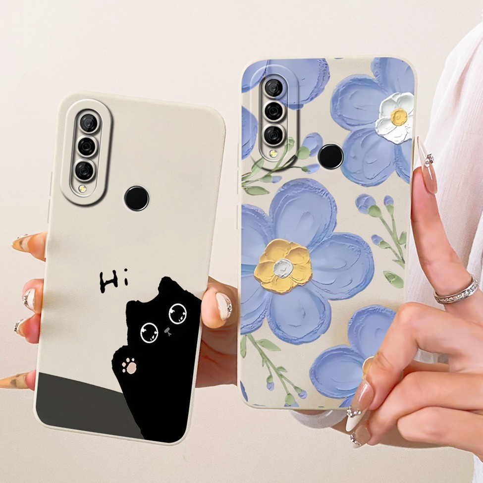 เคสโทรศัพท์ Huawei P30 Lite เคสซิลิโคนแฟชั่นแมวน่ารักรูปแบบตลกกันกระแทก Huawei P30Lite MAR-L01A MAR-