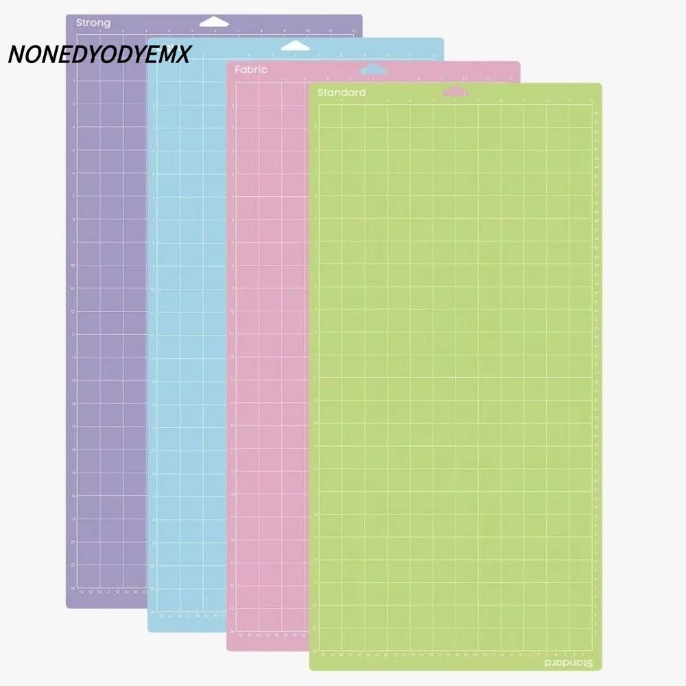NONGYODYEMX แผ่นรองตัด, แผ่นตัด PVC กาว, แบบพกพาหนาสต็อกการ์ด Strong Grip Cameo Silhouette Cricut Mat สําหรับงานฝีมือเย็บผ้า