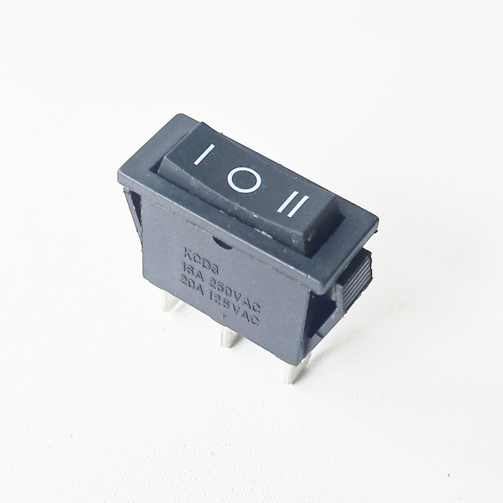 3Pin Thin Switch On Off On Black Rocker Switch