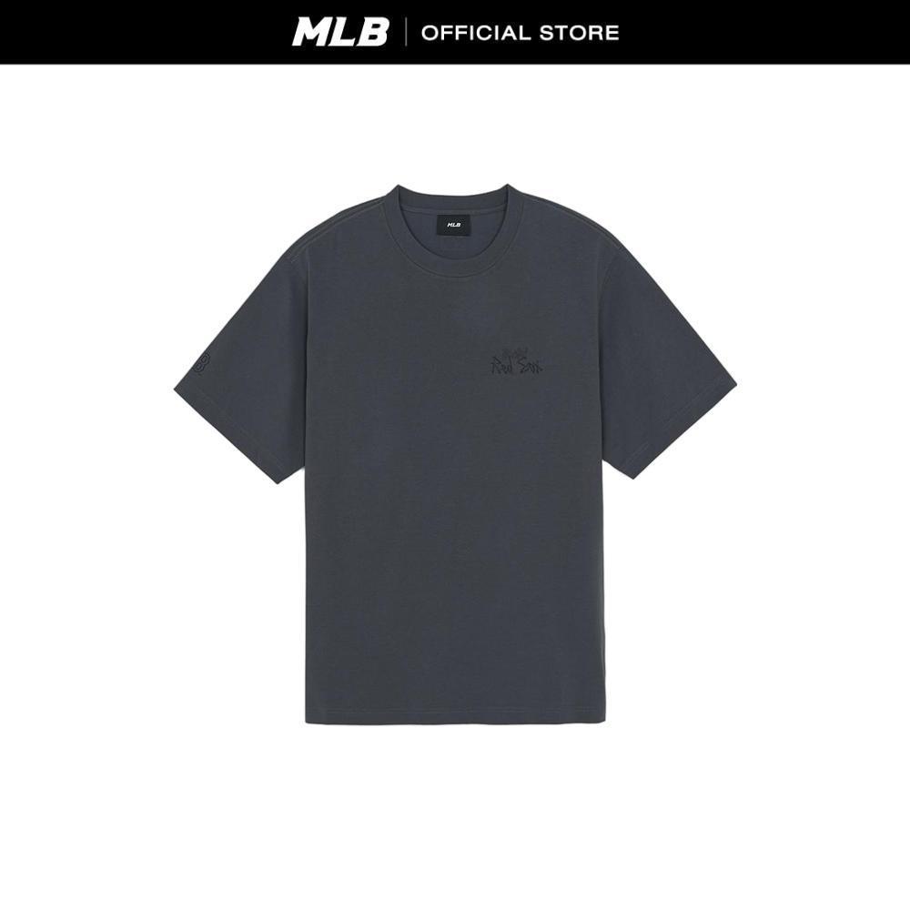 MLB เสื้อยืด ยูนิเซ็กซ์ Basic Mega Street Logo Over Fit T-Shirts รุ่น 3ATSB0563 43GRD สีเทา