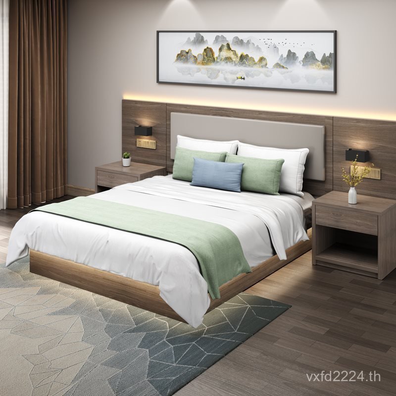 ชุดเฟอร์นิเจอร์โรงแรมโรงแรมอพาร์ทเมนต์สามารถ Bid Room ห้องนอน B & B Court ชุดเตียง Handa Double Hote