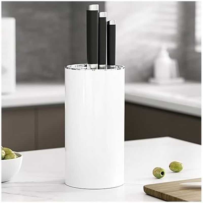 Universal Knife Block Without Knives, Detachable Round Knife Holder Only Knife Storage Stand Keep Kn