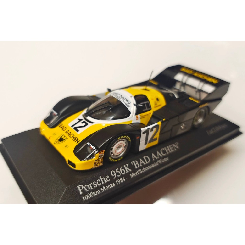 [Orphan] Mini Cut minichamps Model 1: 43 Scale Car Model, Porsche Champion, Porsche 956KBAD AACHEN, 