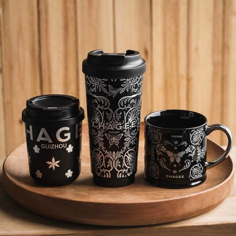 CHAGEE City Limited Edition Cup, ถ้วยเก็บความร้อนสแตนเลส Quzhou สําหรับดื่มโดยตรง, แก้ว, ถ้วยมินิ