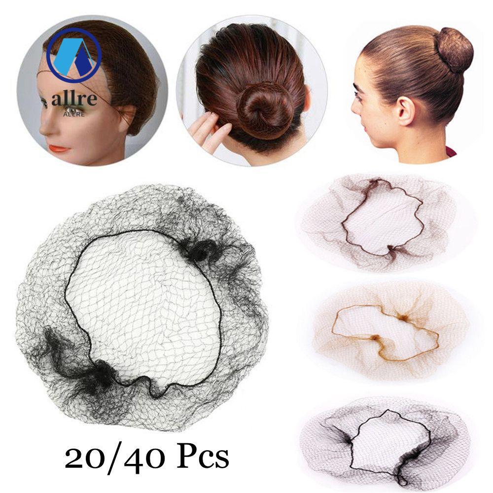 Bun Cover 20/40 ชิ้น ตาข่ายคลุมผมขอบยืดหยุ่น สำหรับการใช้งานในวันร้อน