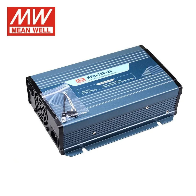 MEAN WELL NPB-750 750W 12V 24V 48V Power Supply โปรแกรม 2/3 Stage แบตเตอรี่ Charger Mean Well NPB-75